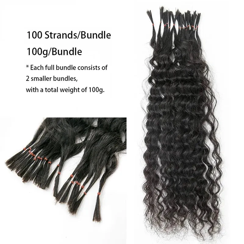 Pre-Divided Double Drawn Burmese Deep Wave Human Hair Bulk 4 Pre-Divided Double Drawn Burmese Deep Wave Human Hair Bulk - Image 2