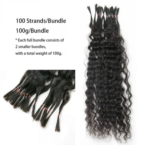 Pre-Divided Double Drawn Burmese Water Wave Human Hair Bulk 12 Pre-Divided Double Drawn Burmese Water Wave Human Hair Bulk -Hot Lingerie Hub pre sectioned human hair bulk for braiding deep wave