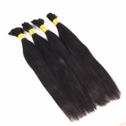 Silky Straight Bulk Hair Extensions For Braiding