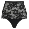 Simone Black Stretch Lace High Waist Knickers 2 Simone Black Stretch Lace High Waist Knickers -Hot Lingerie Hub simone black high waist knickers ghost scaled