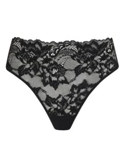 Simone Black Stretch Lace Knickers
