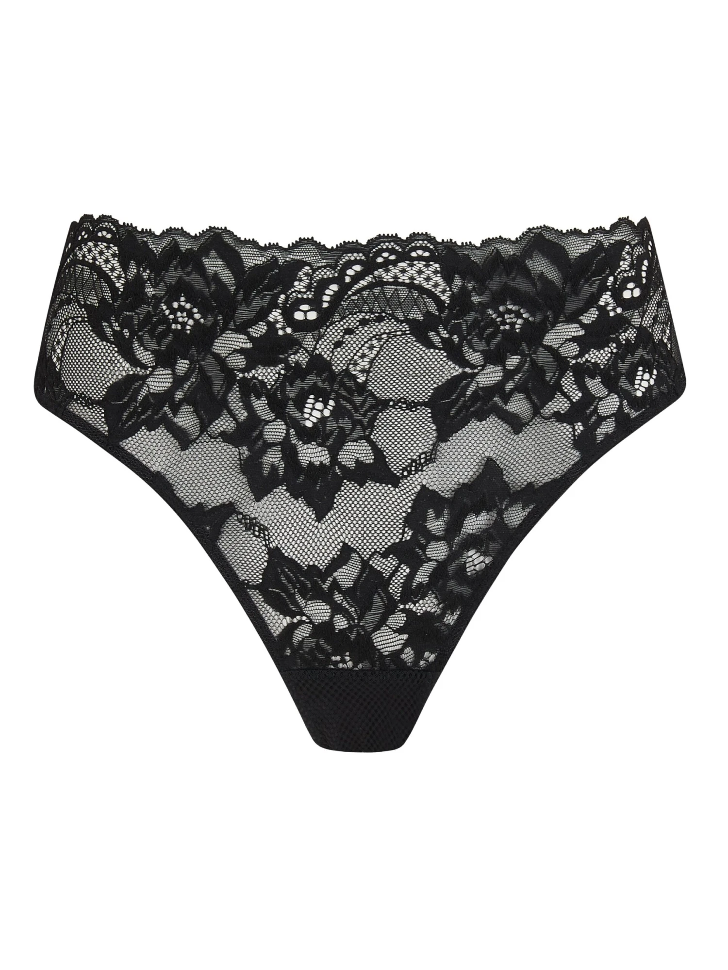 Simone Black Stretch Lace Knickers 3 Simone Black Stretch Lace Knickers