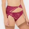 Simone Boysenberry Stretch Lace Suspender Belt -Hot Lingerie Hub simone boysenberry stretch lace suspender belt scaled