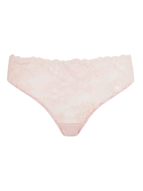 Simone Rose Pink Stretch Lace Knickers