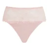Simone Rose Pink Stretch Lace Thong