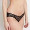 Sophia Black Lace Low Rise Knickers -Hot Lingerie Hub sophia black knickers side