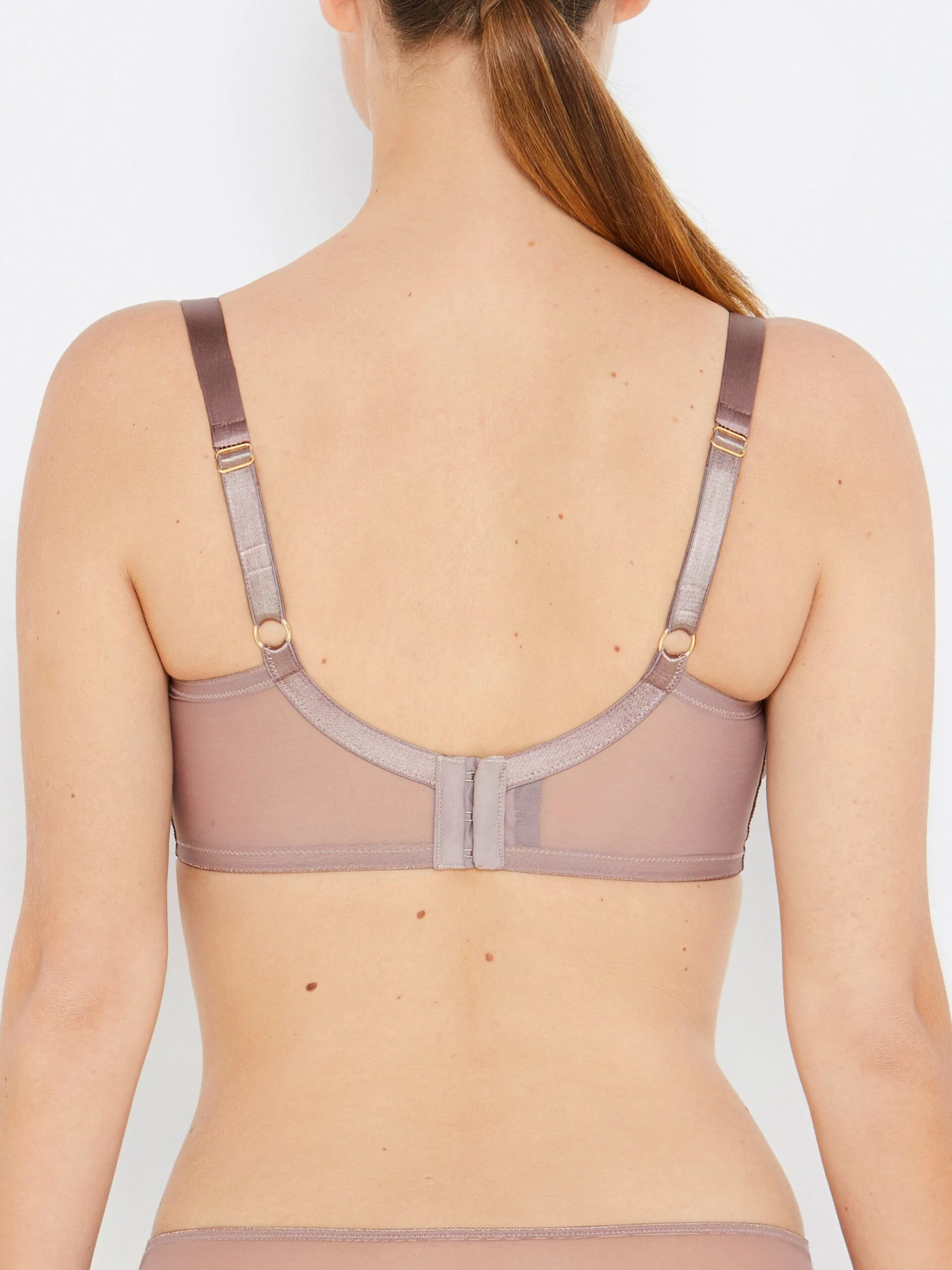 Sophia Café Lace Balconette Bra With Silk Quarter Cups 5 Sophia Café Lace Balconette Bra With Silk Quarter Cups - Image 4