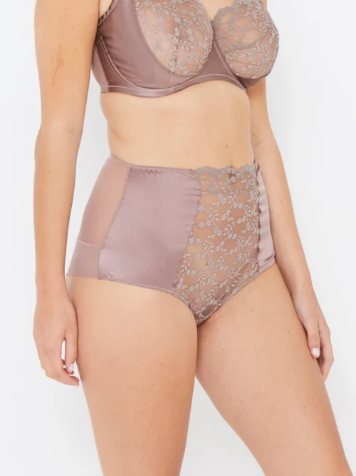 Sophia Café Lace High Waisted Knickers