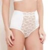 Sophia Ivory Lace High Waisted Knickers -Hot Lingerie Hub sophia ivory high waist knickers side