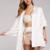 Sophia Ivory Silk Robe -Hot Lingerie Hub sophia ivory silk robe