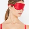 Sophia Red Silk Eye Mask 1 Sophia Red Silk Eye Mask -Hot Lingerie Hub sophia red silk eye mask