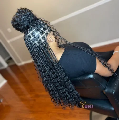 Double Drawn Burmese Spanish Curl Human Braiding Hair -Hot Lingerie Hub spanish curl human braiding hair used for boho knotless braids