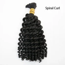 Wholesale - Boho Human Hair Bulk For Braiding (Price For 1 Bundle) 16 Wholesale - Boho Human Hair Bulk For Braiding (Price For 1 Bundle) -Hot Lingerie Hub spiral curl curly hair for boho braids