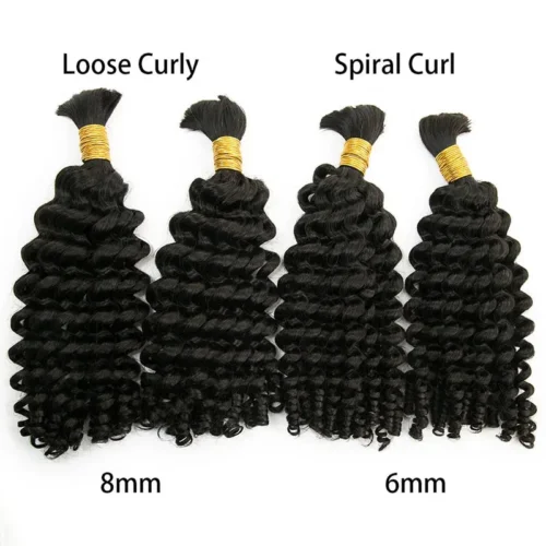 Wholesale - Boho Human Hair Bulk For Braiding (Price For 1 Bundle)