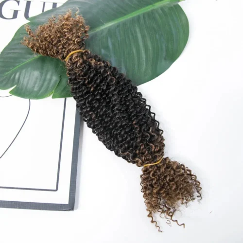 1B/30 Ombre Spring Twist Human Hair Extensions Pre-Separated -Hot Lingerie Hub spring twist human hair extensions ombre brown