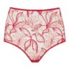Vivian Red High Waist Knickers 2 Vivian Red High Waist Knickers -Hot Lingerie Hub vivian red embroidered high waisted knickers