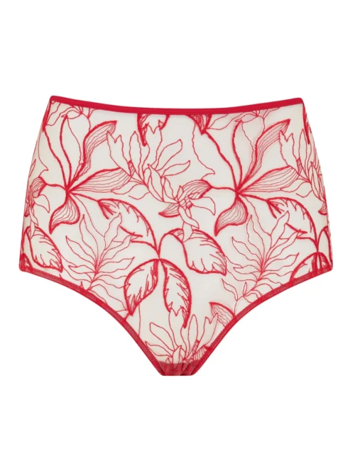 Vivian Red High Waist Knickers