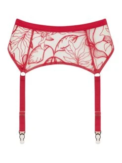 Vivian Red Suspender Belt