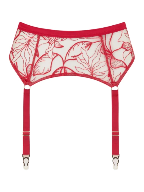 Vivian Red Suspender Belt