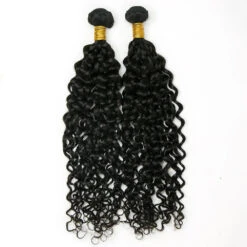 Half Braids Half Sew-In Combo Deal Water Wave Natural Color -Hot Lingerie Hub water wave weft bundle for sew in
