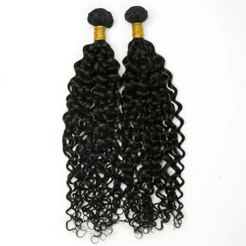 Half Braids Half Sew-In Combo Deal Water Wave Natural Color -Hot Lingerie Hub water wave weft bundle for sew in