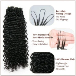 Human Crochet Hair Water Wave -Hot Lingerie Hub water water pre looped crochet human hair