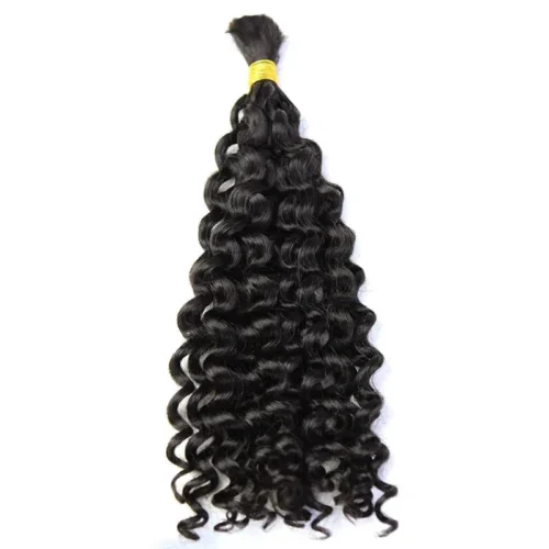 Double Drawn Burmese Water Wave Human Braiding Hair -Hot Lingerie Hub water wave human bulk braiding hair