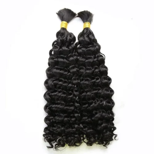 Double Drawn Burmese Water Wave Human Braiding Hair -Hot Lingerie Hub water wave human bulk hair for braiding