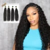 Half Braids Half Sew-In Combo Deal Wet And Wavy Natural Color -Hot Lingerie Hub wet and wavy human hair bundles combo deal for half braids half sew in hairstyle