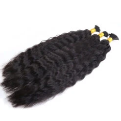 Wet & Wavy Bulk Hair Extensions For Braiding -Hot Lingerie Hub wet and wavy human hair for braiding