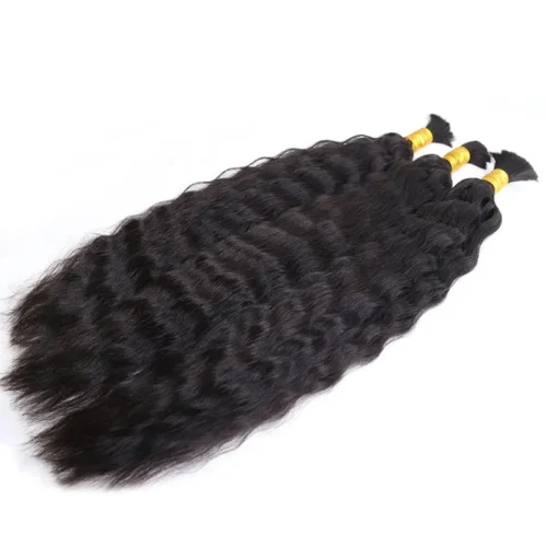 Wet & Wavy Bulk Hair Extensions For Braiding 10 Wet & Wavy Bulk Hair Extensions For Braiding -Hot Lingerie Hub wet and wavy human hair for braiding